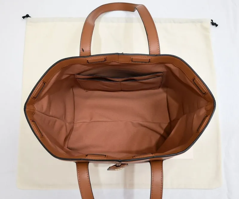 Fendi Brown Leather Tote Bag - Image 9