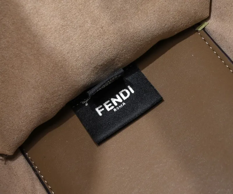 Fendi FF Monogram Tote Bag Brown - Image 6