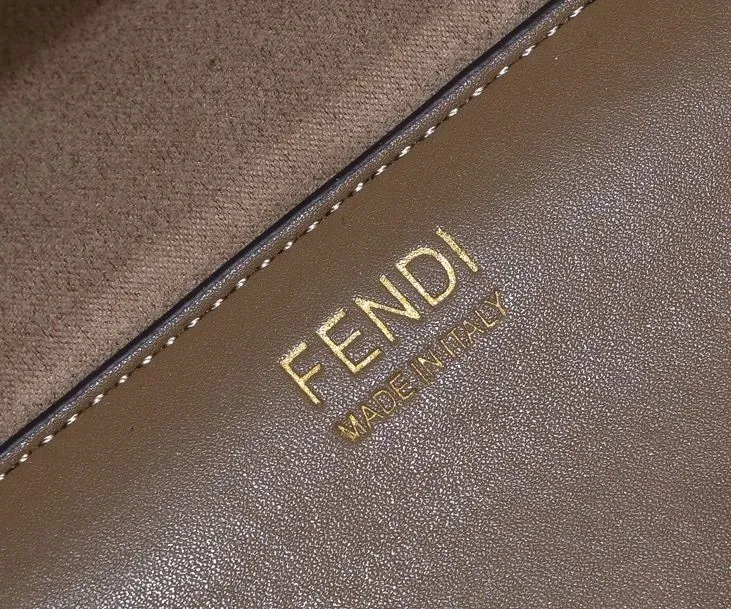 Fendi FF Monogram Tote Bag Brown - Image 7