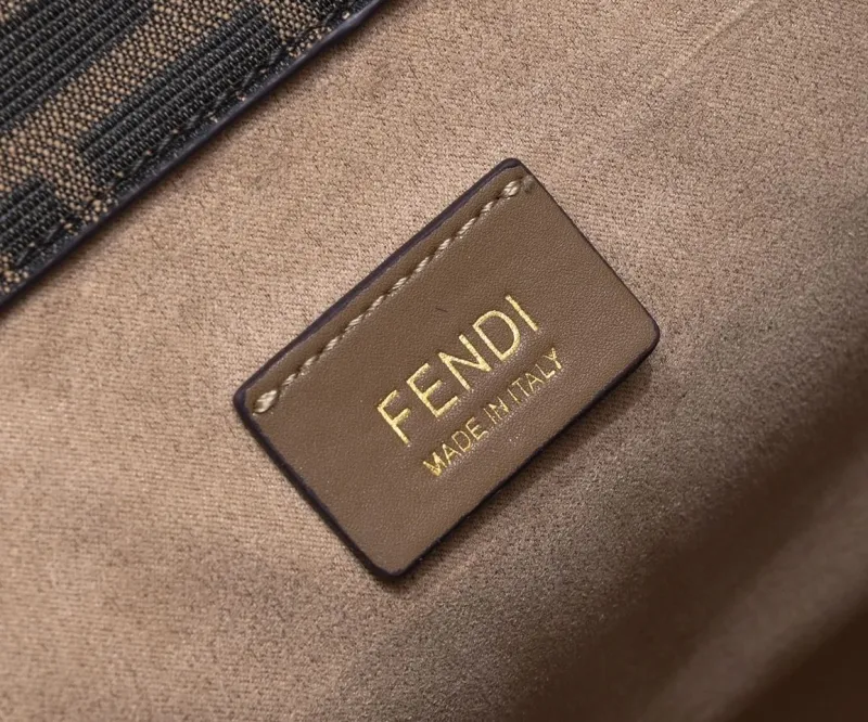 Fendi FF Monogram Tote Bag Brown - Image 8