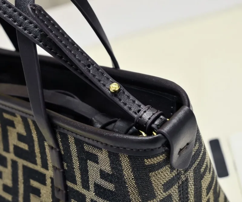 Fendi Mini FF Pattern Crossbody Tote Bag - Image 5