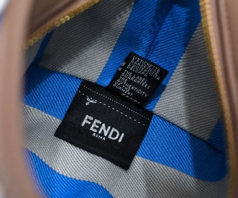 Fendi Blue FF Canvas Mini Shopping Tote Bag - Image 8