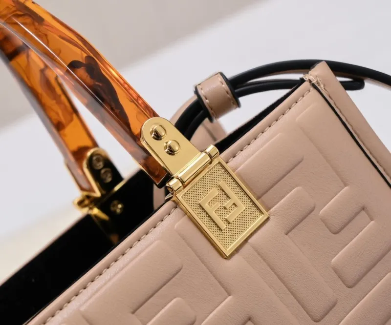 Fendi Beige FF Pattern Tote Bag - Image 4