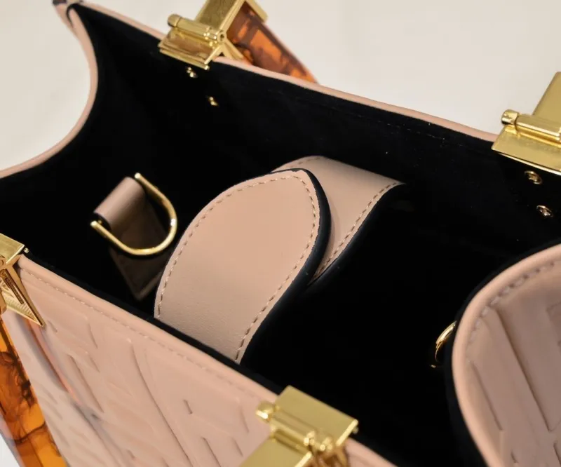 Fendi Beige FF Pattern Tote Bag - Image 7