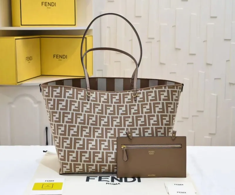 Fendi Reversible Tote Bag with Pouch