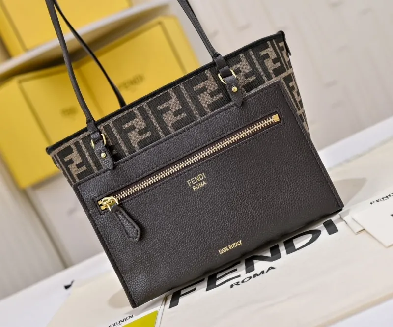 Fendi FF Pattern Tote Bag - Image 3