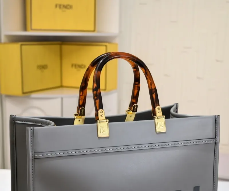 Alternative view of Fendi Gray Roma Tote Bag 203
