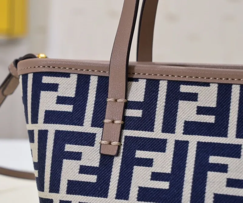 Fendi Mini FF Canvas Tote Bag 208 - Image 3