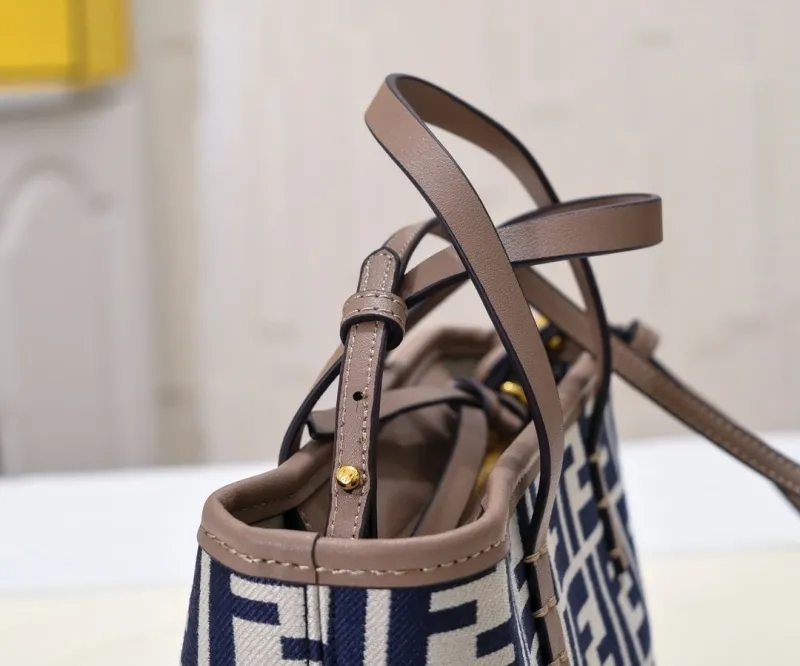 Fendi Mini FF Canvas Tote Bag 208 - Image 4
