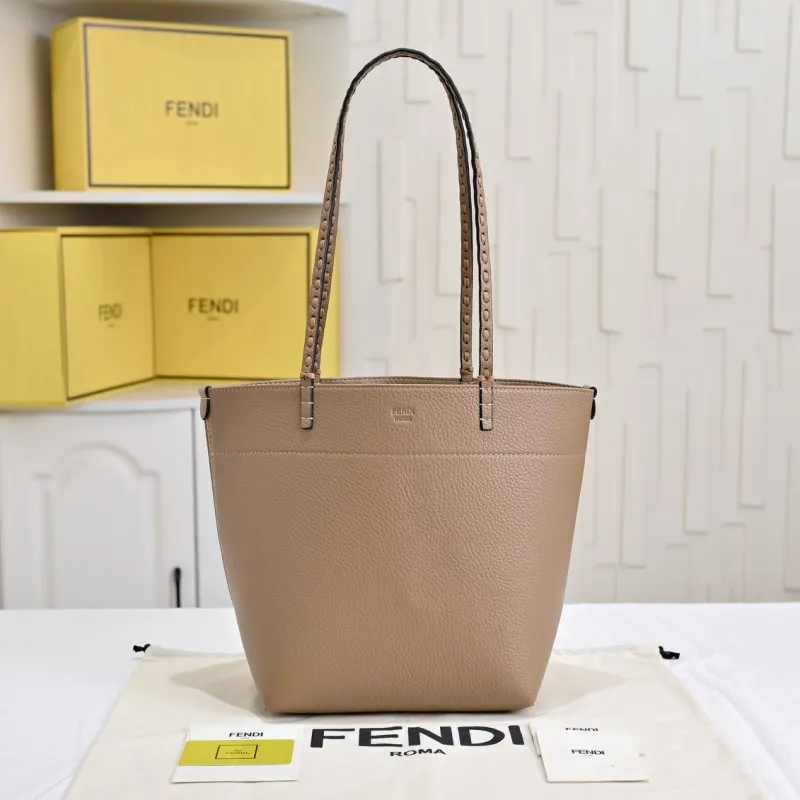 Fendi Reversible Shopping Tote Bag Beige 211