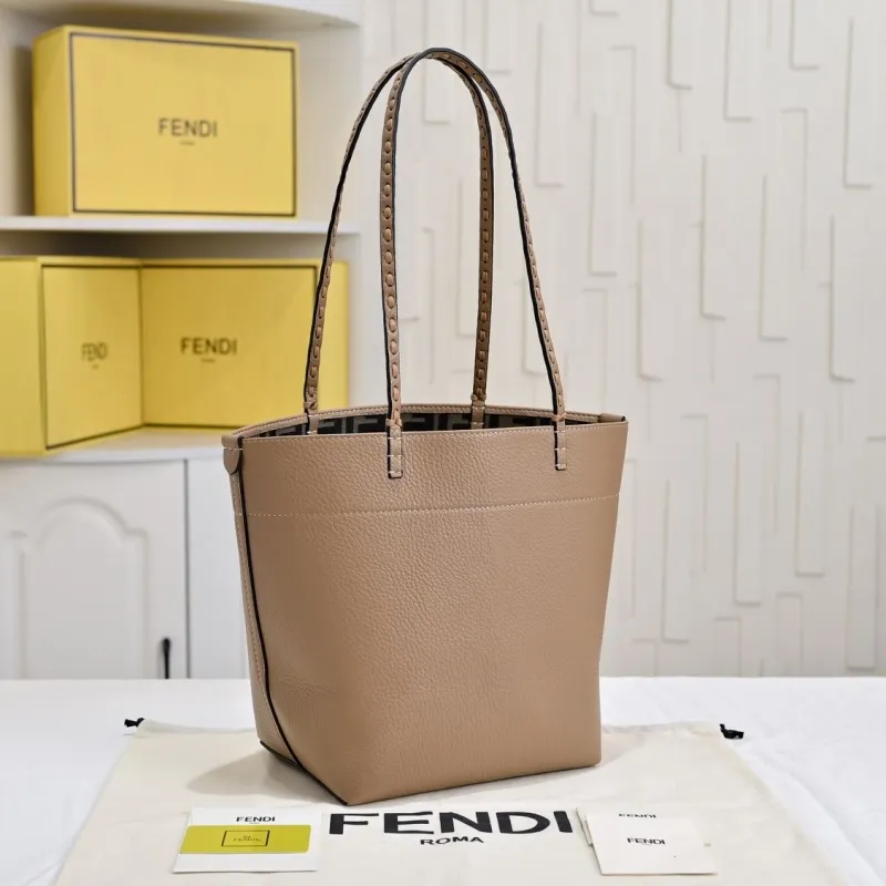 Fendi Reversible Shopping Tote Bag Beige 211 - Image 3