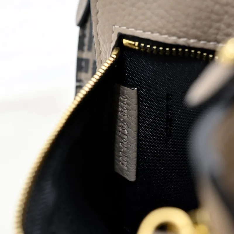 Fendi Reversible Gray Leather Shopping Tote Bag 212 - Image 7