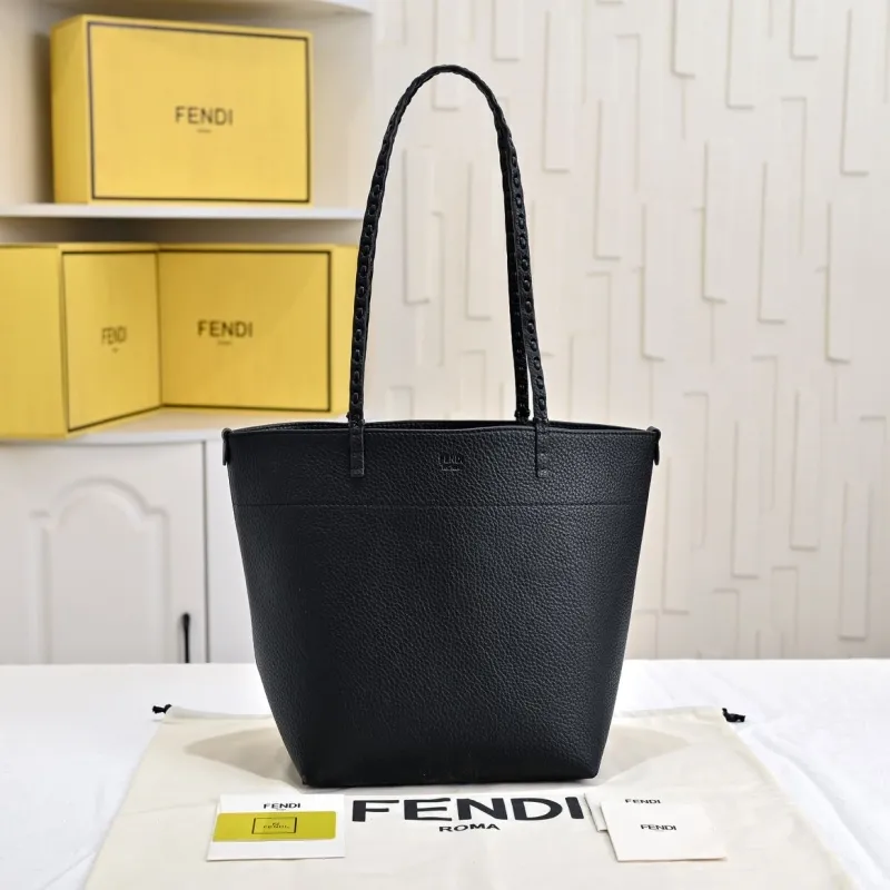 Fendi Black Reversible Tote Bag