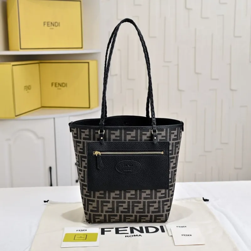 Alternative view of Fendi Black Reversible Tote Bag