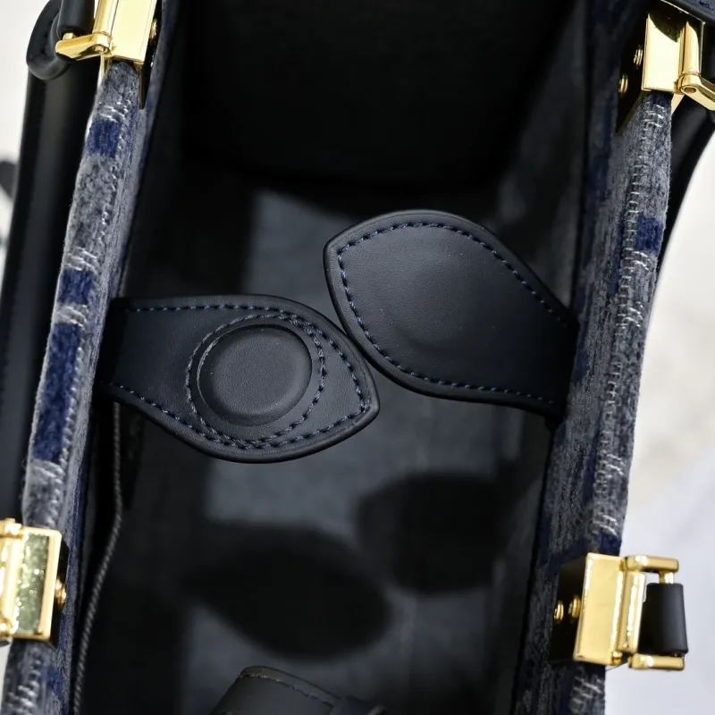 Fendi Denim Tote Bag 214 Dark Blue - Image 8