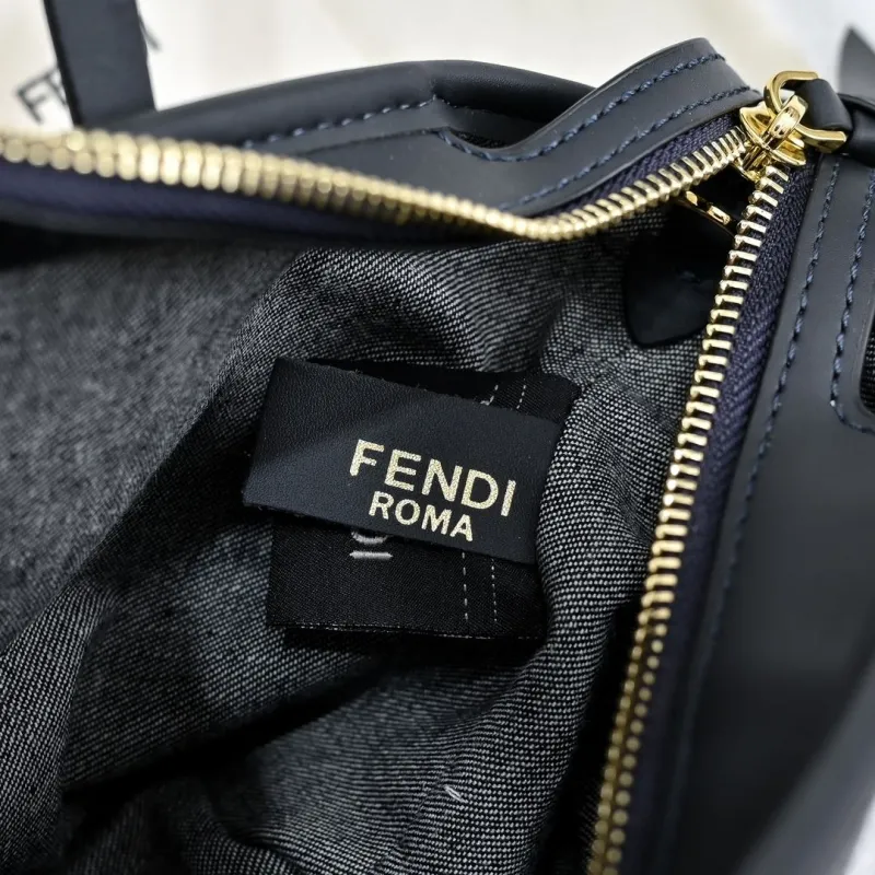 Fendi FF Monogram Denim Tote Bag 215 - Image 7