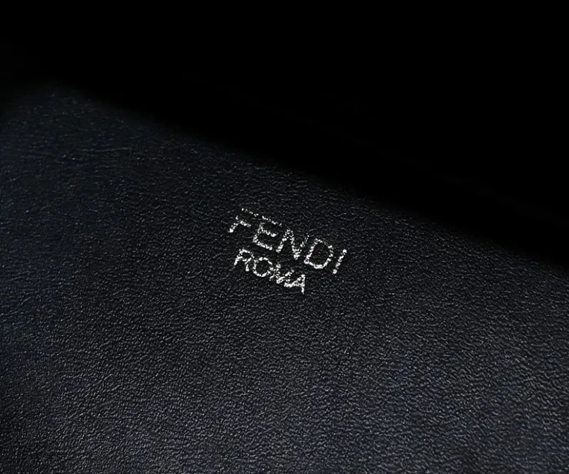 Fendi Roma Black Woven Tote Bag - Image 7