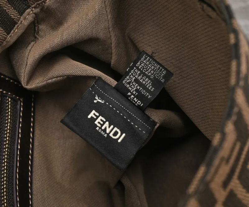Fendi Brown FF Monogram Top Handle Bag - Image 8