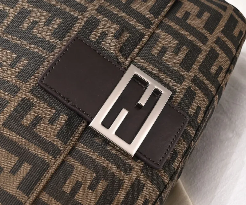 Fendi Brown Zucca Shoulder Bag - Image 4