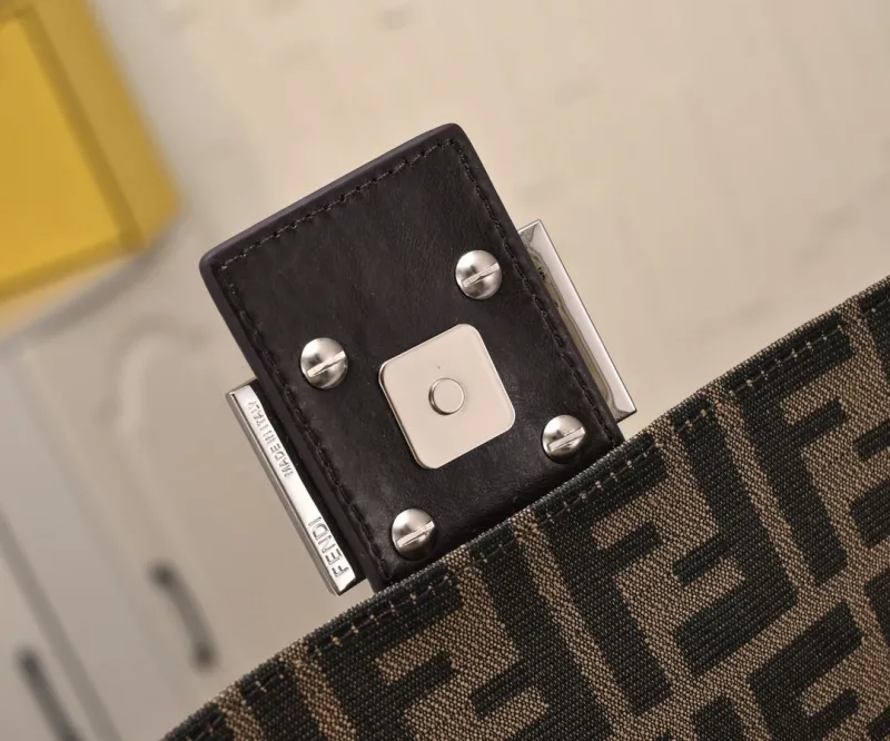Fendi Brown Zucca Shoulder Bag - Image 6