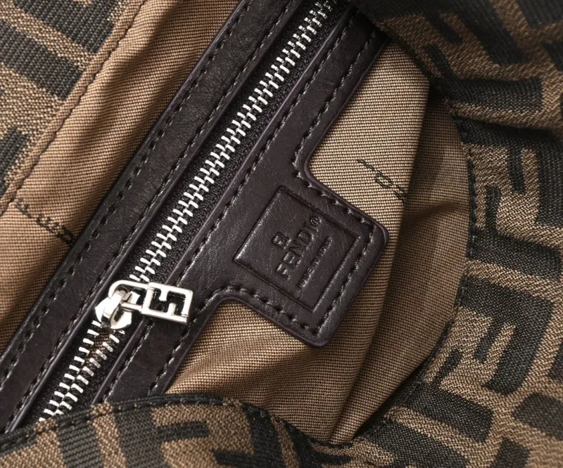 Fendi Brown Zucca Shoulder Bag - Image 7