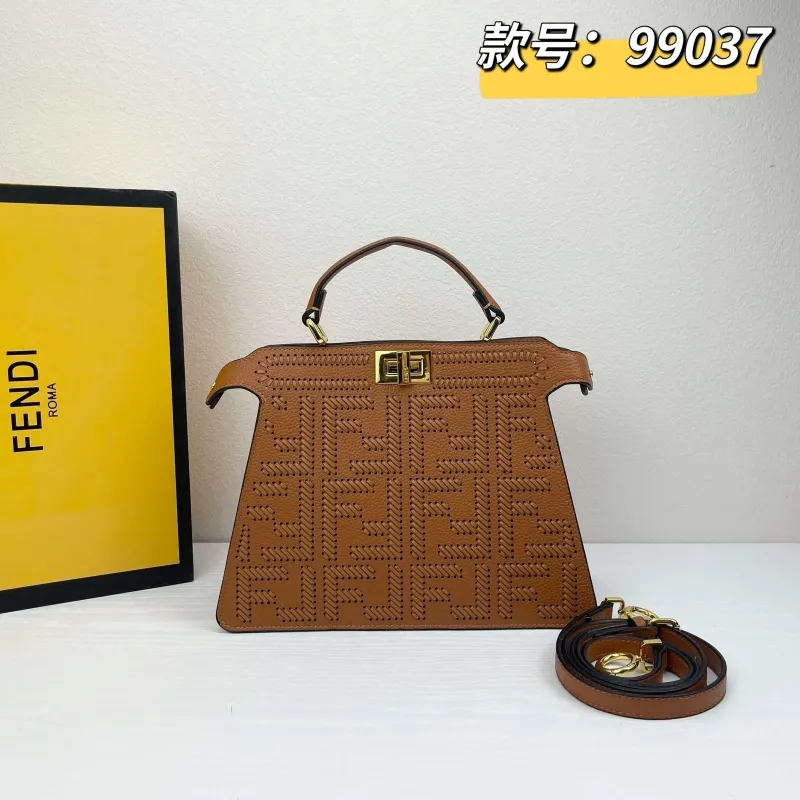 Fendi Brown Top Handle Bag 99037