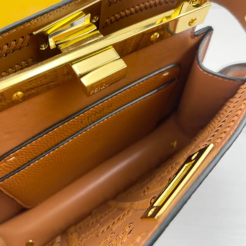 Fendi Brown Top Handle Bag 99037 - Image 7