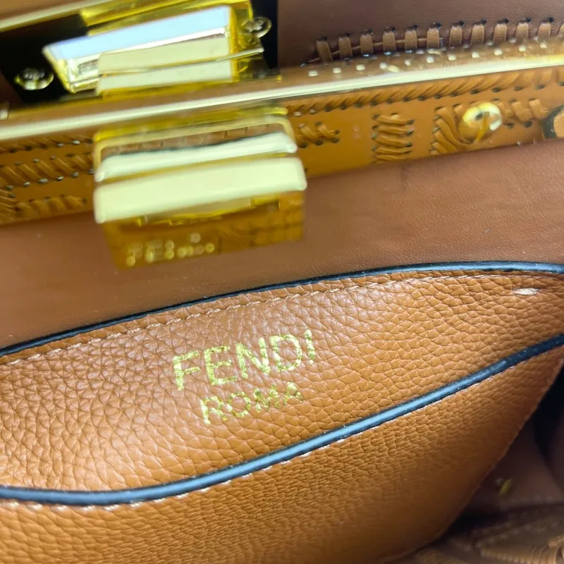 Fendi Brown Top Handle Bag 99037 - Image 9