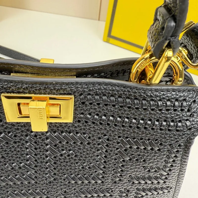 Fendi Black Top Handle Crossbody Bag - Image 6