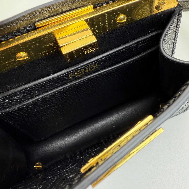 Fendi Black Top Handle Crossbody Bag - Image 8