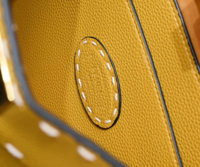 Fendi Yellow Top Handle Bag with Mini Pouch - Image 7