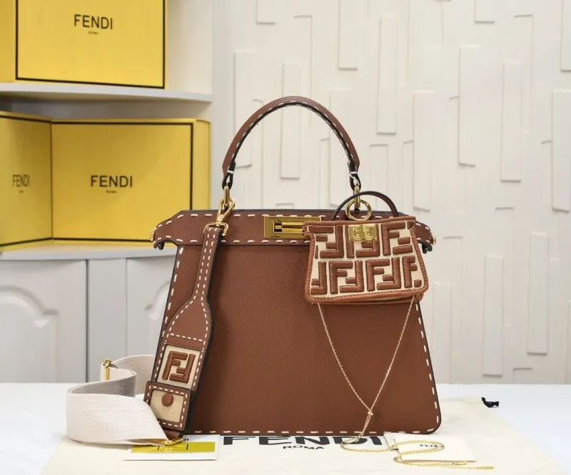 Fendi Brown Top Handle Bag 82