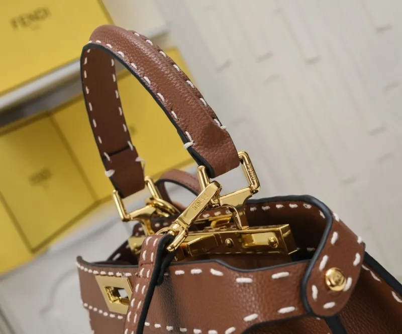 Fendi Brown Top Handle Bag 82 - Image 4