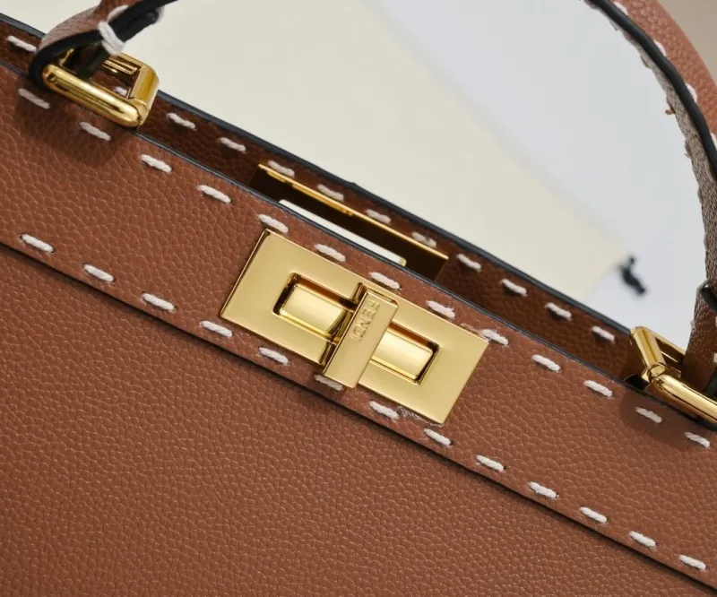 Fendi Brown Top Handle Bag 82 - Image 6