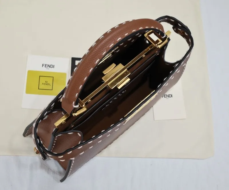 Fendi Brown Top Handle Bag 82 - Image 9
