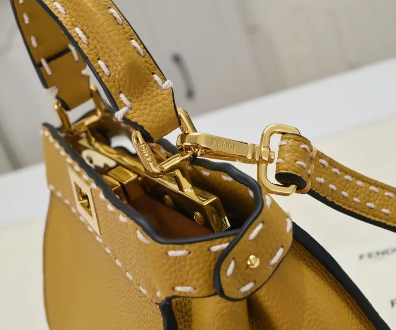 Fendi Yellow Top Handle Bag Model 86 - Image 4