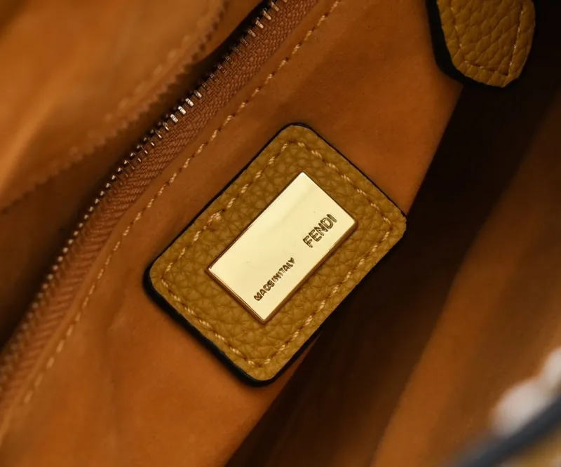 Fendi Yellow Top Handle Bag Model 86 - Image 7