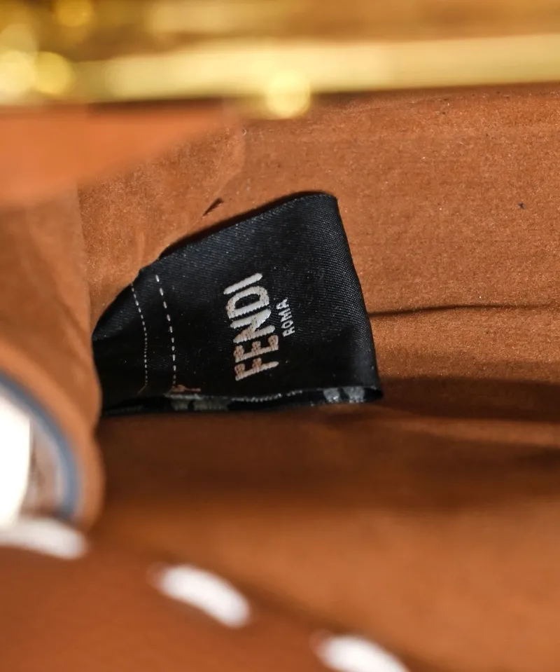 Fendi Brown Top Handle Bag with Mini Pouch - Image 8