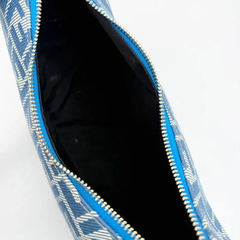 Fendi Blue Monogram Hobo Bag 8866-29 with Strap - Image 8