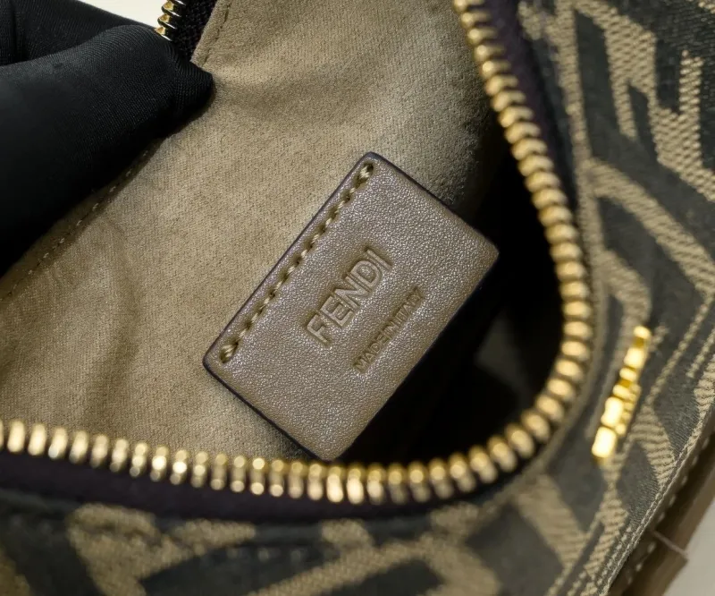 Fendi FF Monogram Hobo Shoulder Bag 108 - Image 8