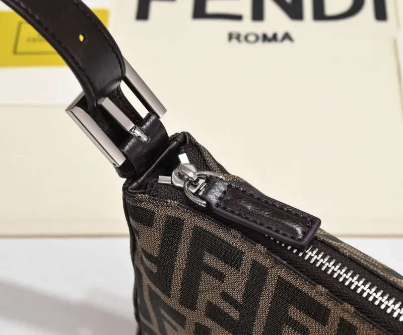 Fendi Brown Zucca Top Handle Bag 119 - Image 4