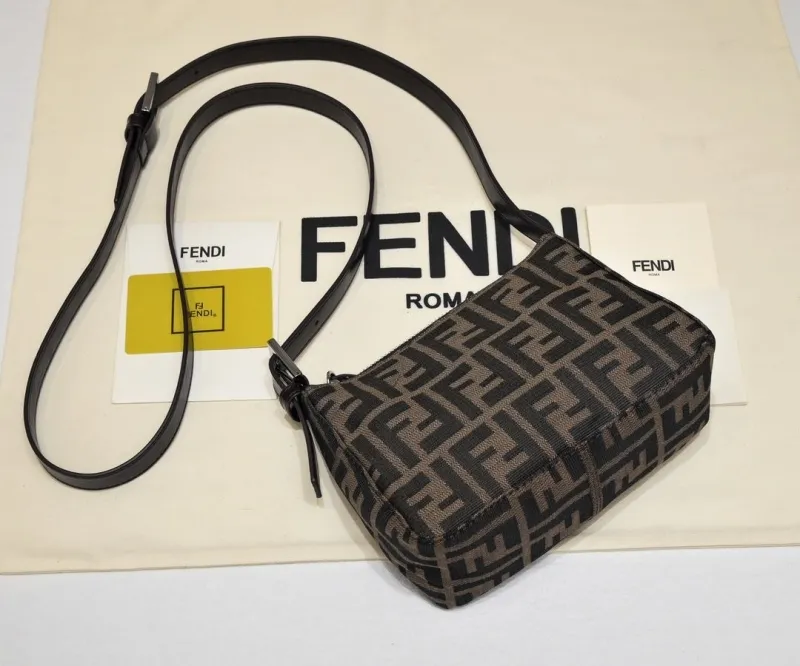 Fendi Brown Zucca Top Handle Bag 119 - Image 5