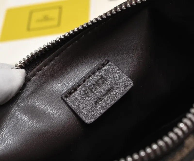 Fendi Brown Zucca Top Handle Bag 119 - Image 8