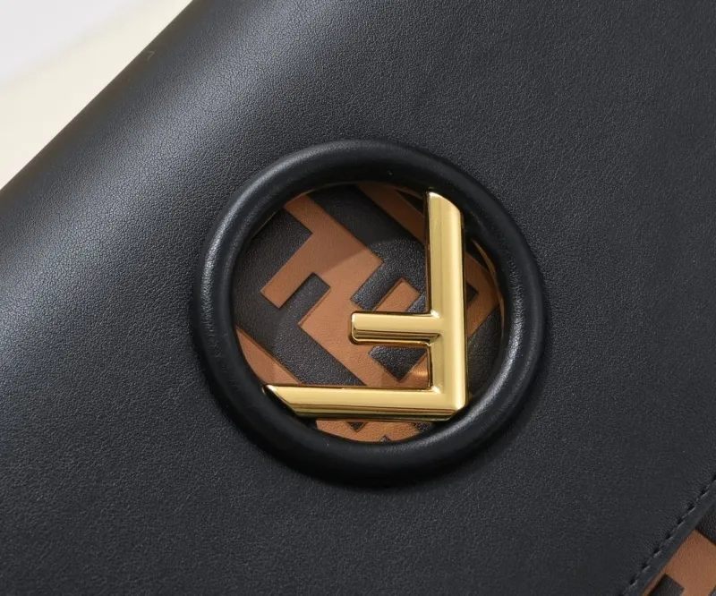 Fendi Black Top Handle Crossbody Bag - Image 4