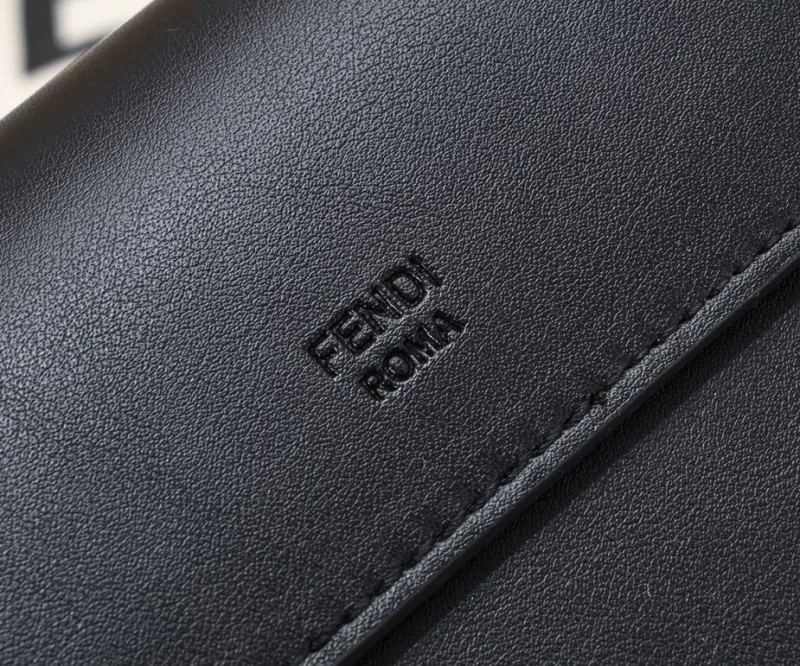 Fendi Black Top Handle Crossbody Bag - Image 5