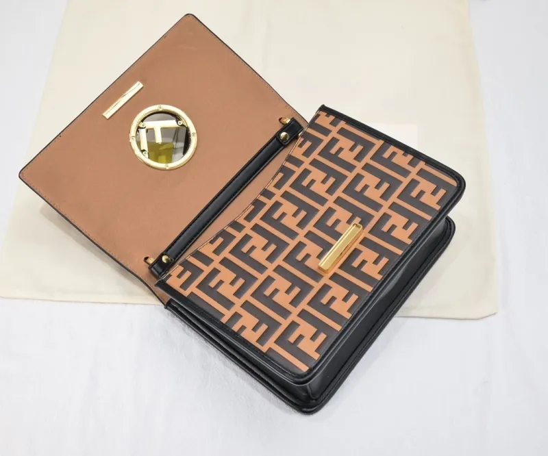 Fendi Black Top Handle Crossbody Bag - Image 8