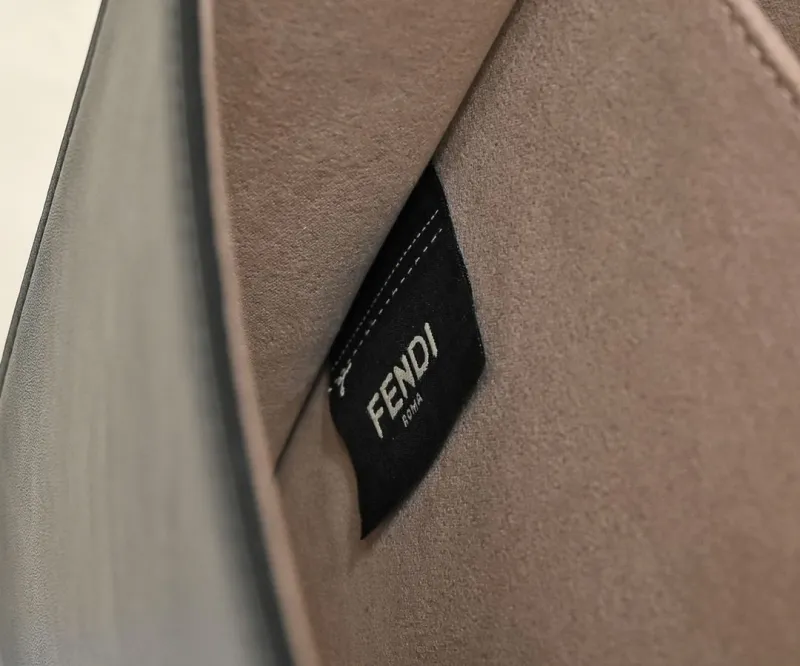 Fendi Brown Black FF Monogram Top Handle Bag - Image 8