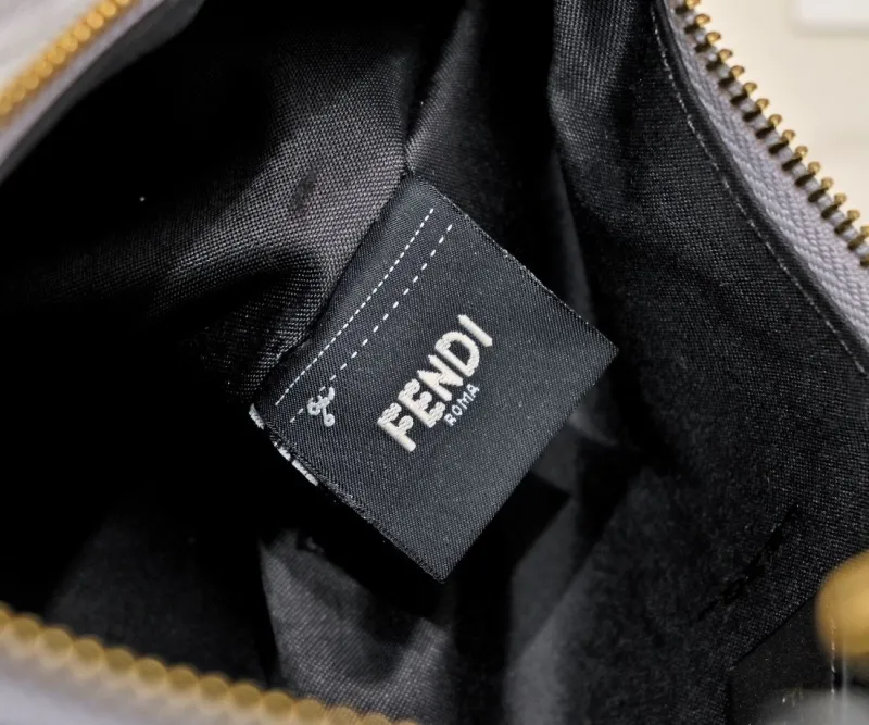 Fendi Metallic Silver Hobo Bag 131 - Image 6
