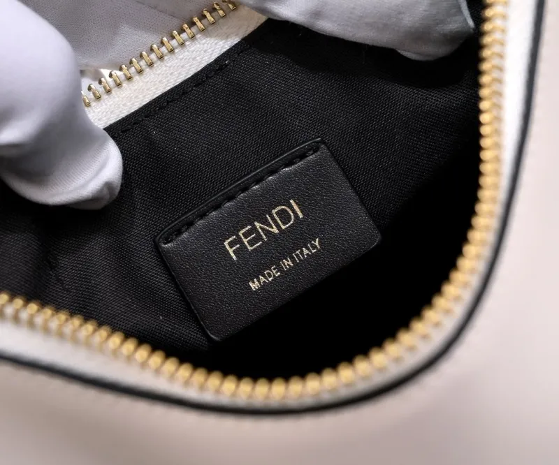 Fendi White Top Handle Hobo Bag 132 - Image 8