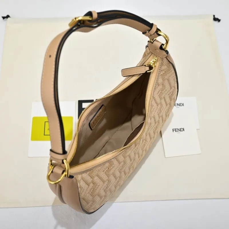 Fendi Beige Hobo Bag 138 - Image 9